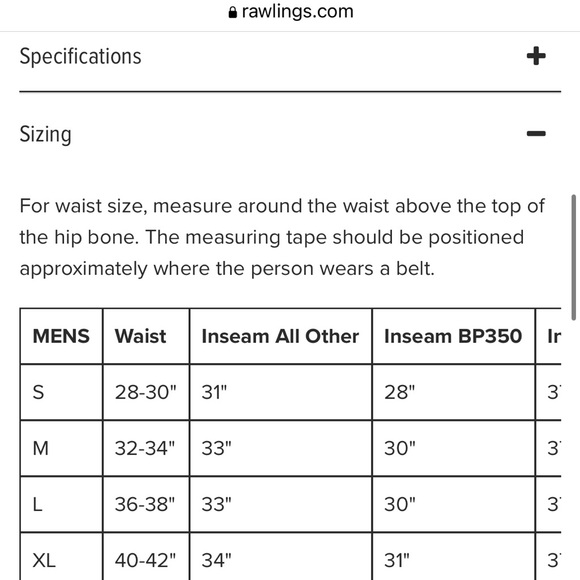 MEN’s Rawlings ⚾️ Pro 150 grey  baseball pants - M - Picture 4 of 5